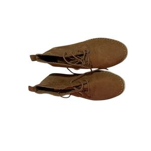 Brown Lace-Up Ankle Boots